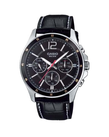 ساعت مچی مردانه کاسیو سه موتوره ضد‌ آب CASIO MTP-1374L-1AV