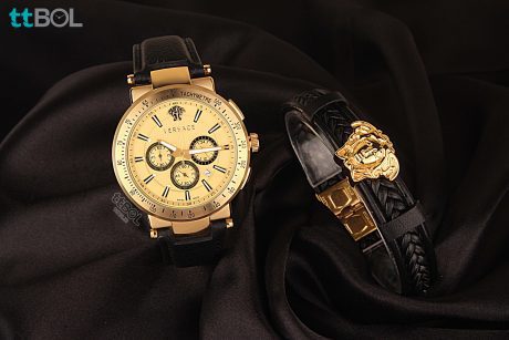 دستبند و ساعت مردانه شیک ورساچه