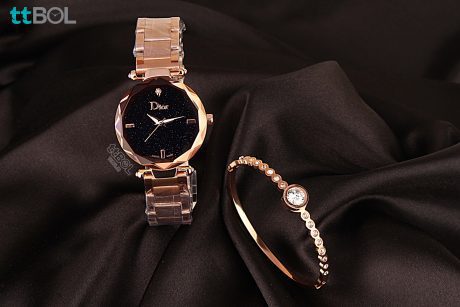 دستبند و ساعت زنانه شیک دیور
