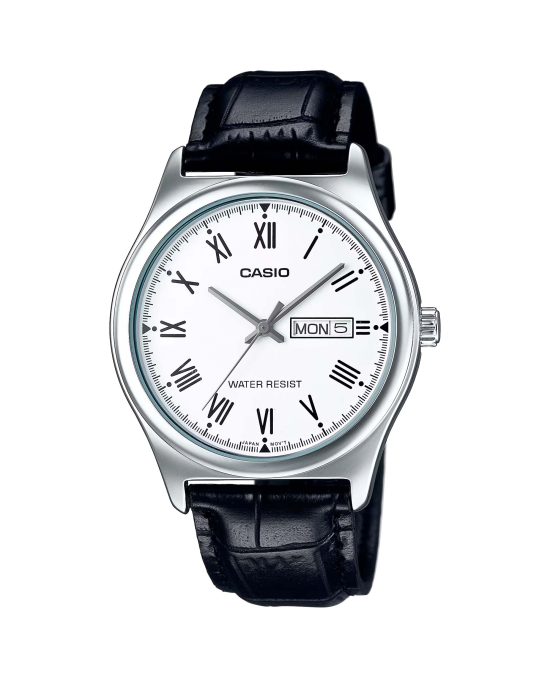 ساعت مچی مردانه کاسیو بند چرمی CASIO MTP-V006L-7B