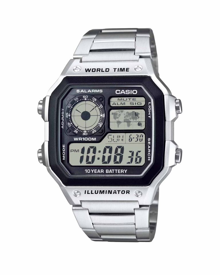 ساعت مچی مردانه کاسیو جهان نما فلزی AE-1200WHD-1AV