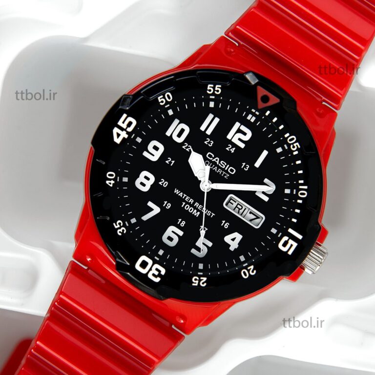 ساعت مچی قرمز کاسیو