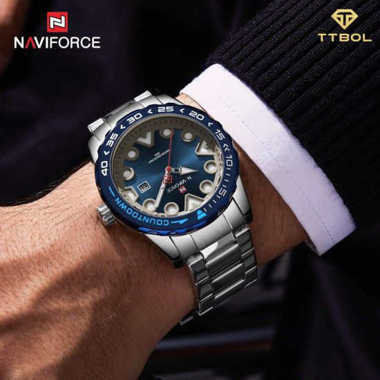 ساعت مچی مردانه ناوی فورس NAVIFORCE NF9178 S/BE