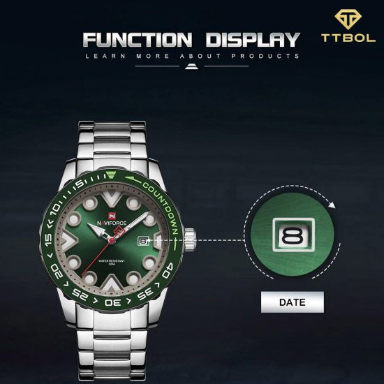 ساعت مچی مردانه ناوی فورس NAVIFORCE NF9178 S/GN