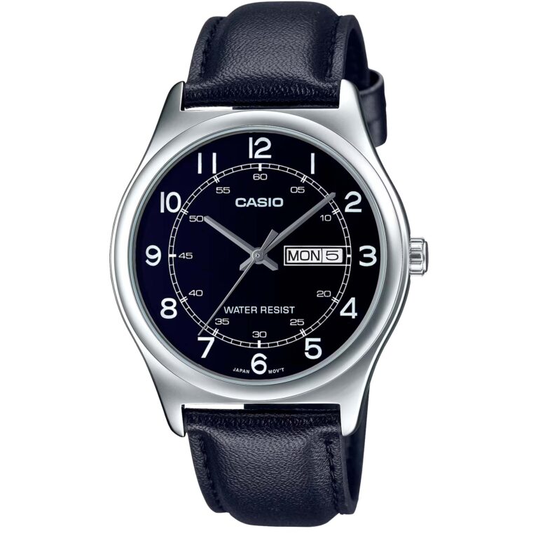 ساعت مچی مردانه کاسیو بند چرمی CASIO MTP-V006L-1B2