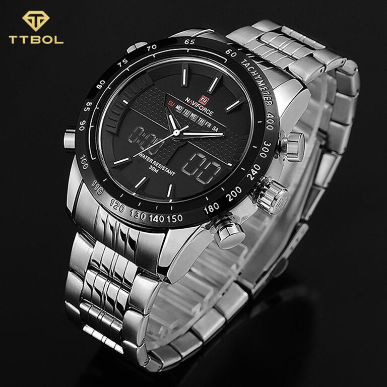 ساعت مچی مردانه ناوی فورس NAVIFORCE NF9024 s/b/w