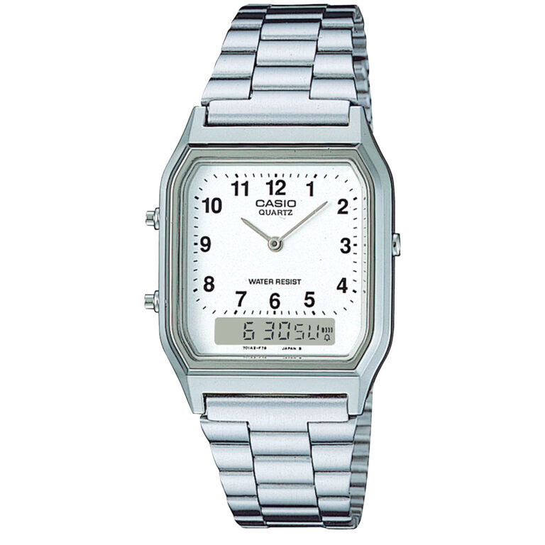 ساعت مچی مردانه کاسیو سیلور نوستالژی CASIO AQ-230A-7BMQ
