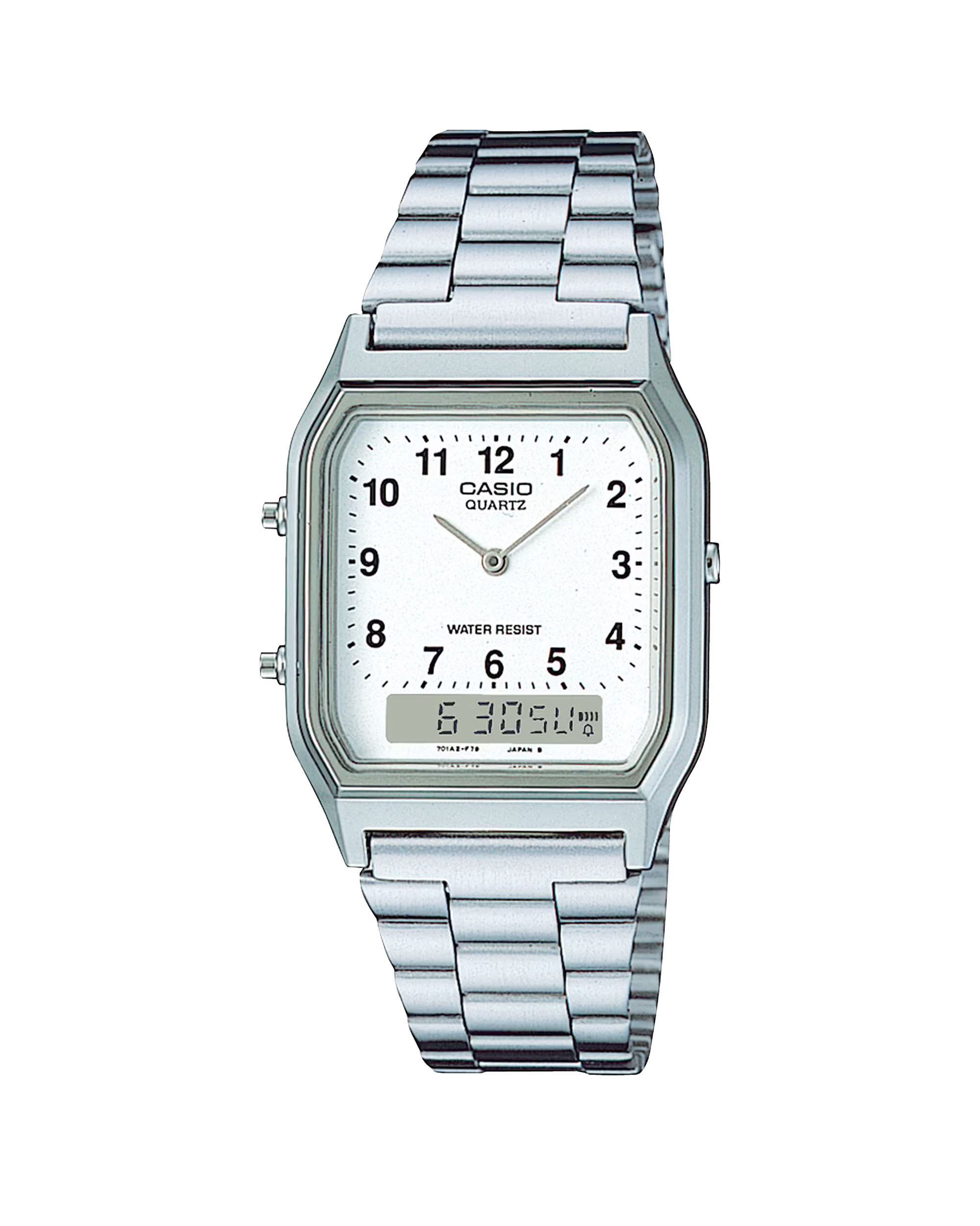 AQ-230A-7B ساعت مچی مردانه کاسیو سیلور نوستالژی CASIO AQ-230A-7BMQ