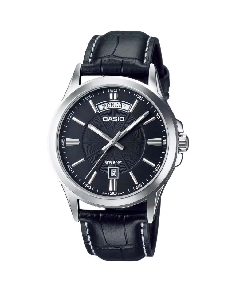 ساعت مچی مردانه کاسیو کلاسیک بند چرمی CASIO MTP-1381L-1AV
