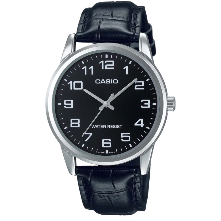ساعت مچی مردانه کاسیو کلاسیک بند چرم CASIO MTP-V001L-1B