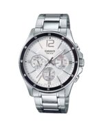 ساعت مچی مردانه کاسیو صفحه سفید CASIO MTP-1374D-7AV