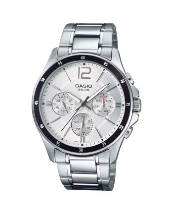 ساعت مچی مردانه کاسیو صفحه سفید CASIO MTP-1374D-7AV