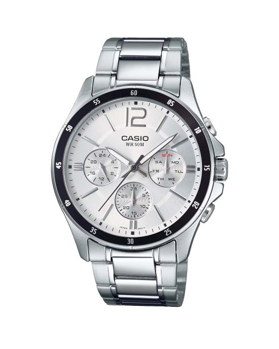 ساعت مچی مردانه کاسیو صفحه سفید CASIO MTP-1374D-7AV