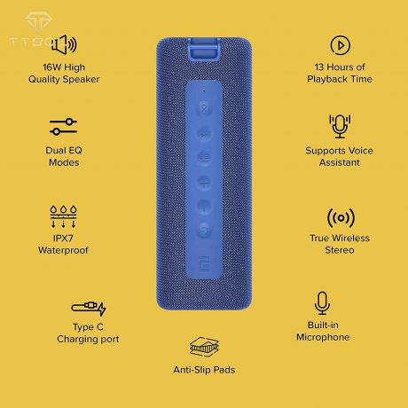 اسپیکر بلوتوثی 16 واتی شیائومی mi portable bluetooth speaker MDZ-36-DB (16w)