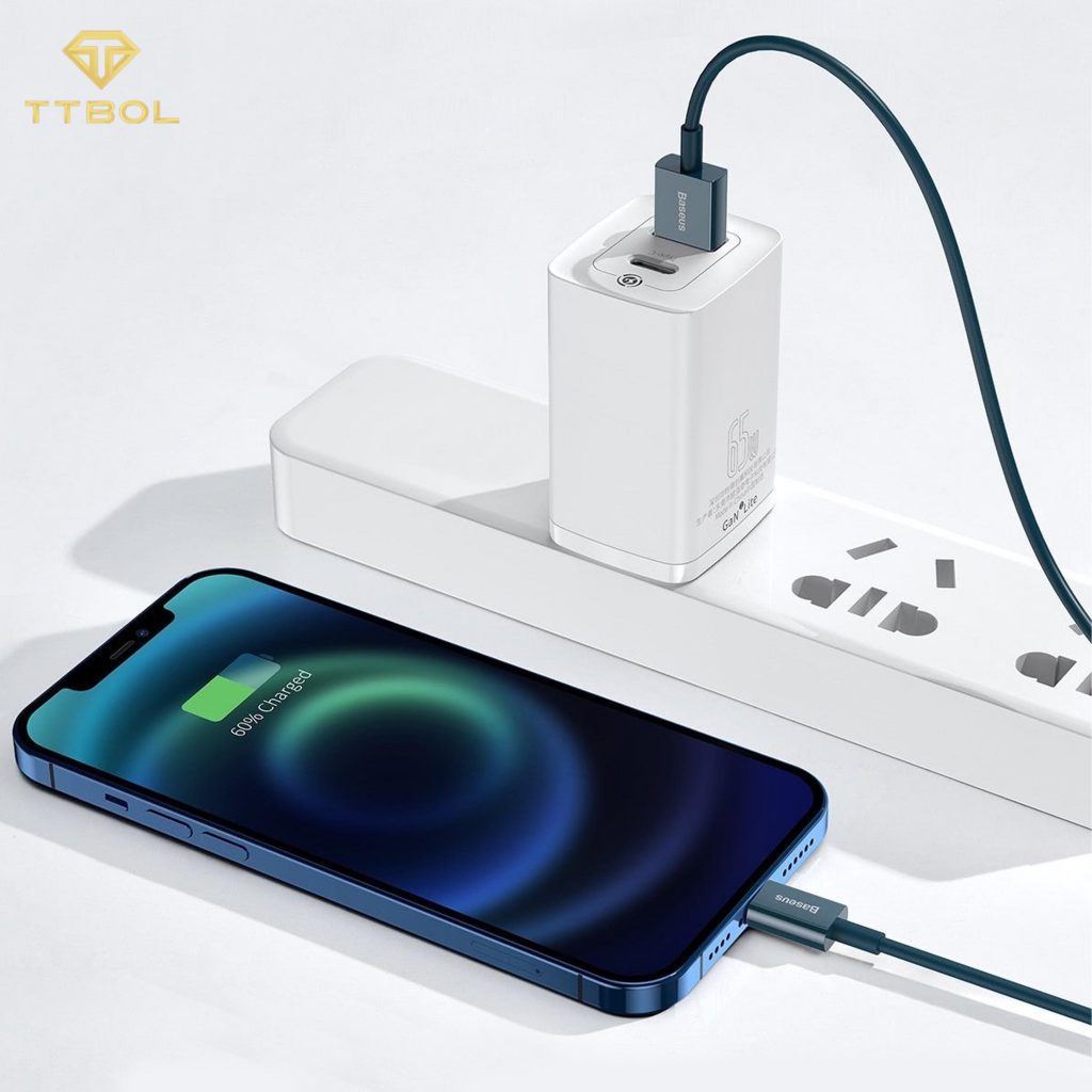 کابل USB به لایتنینگ فست شارژ بیسوس Baseus Fast Charging Data CATLYS-A02