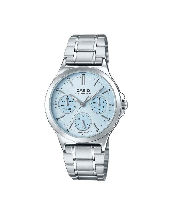 ساعت مچی زنانه کاسیو عقربه ای صفحه تیفانی CASIO LTP-V300D-2AUDF