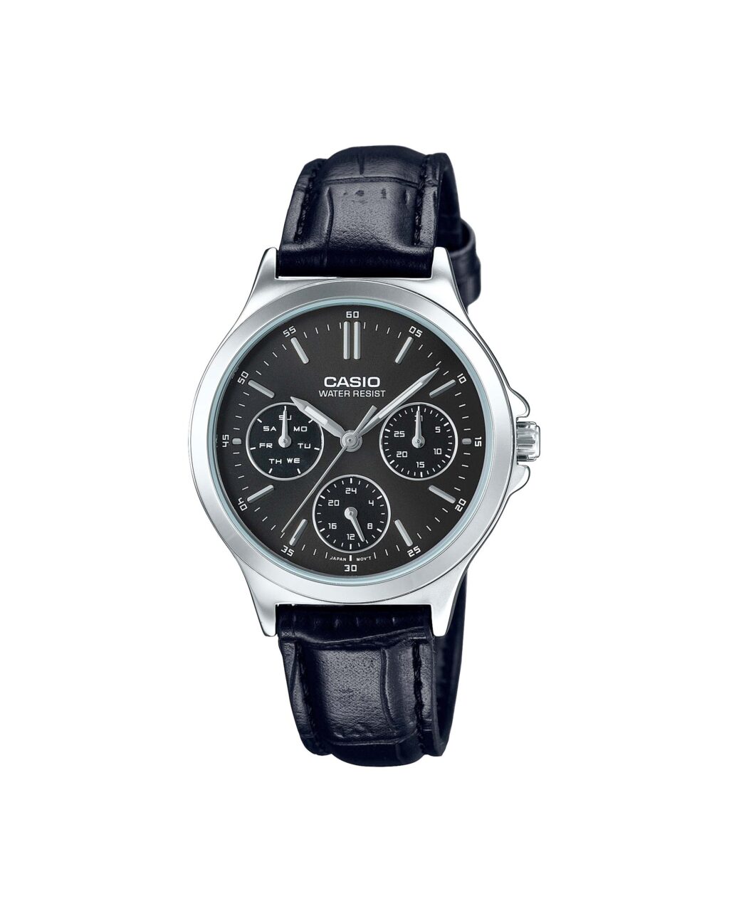 ساعت مچی زنانه کاسیو سه موتوره بند چرمی CASIO LTP-V300L-1A