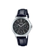 ساعت مچی زنانه کاسیو سه موتوره بند چرمی CASIO LTP-V300L-1A