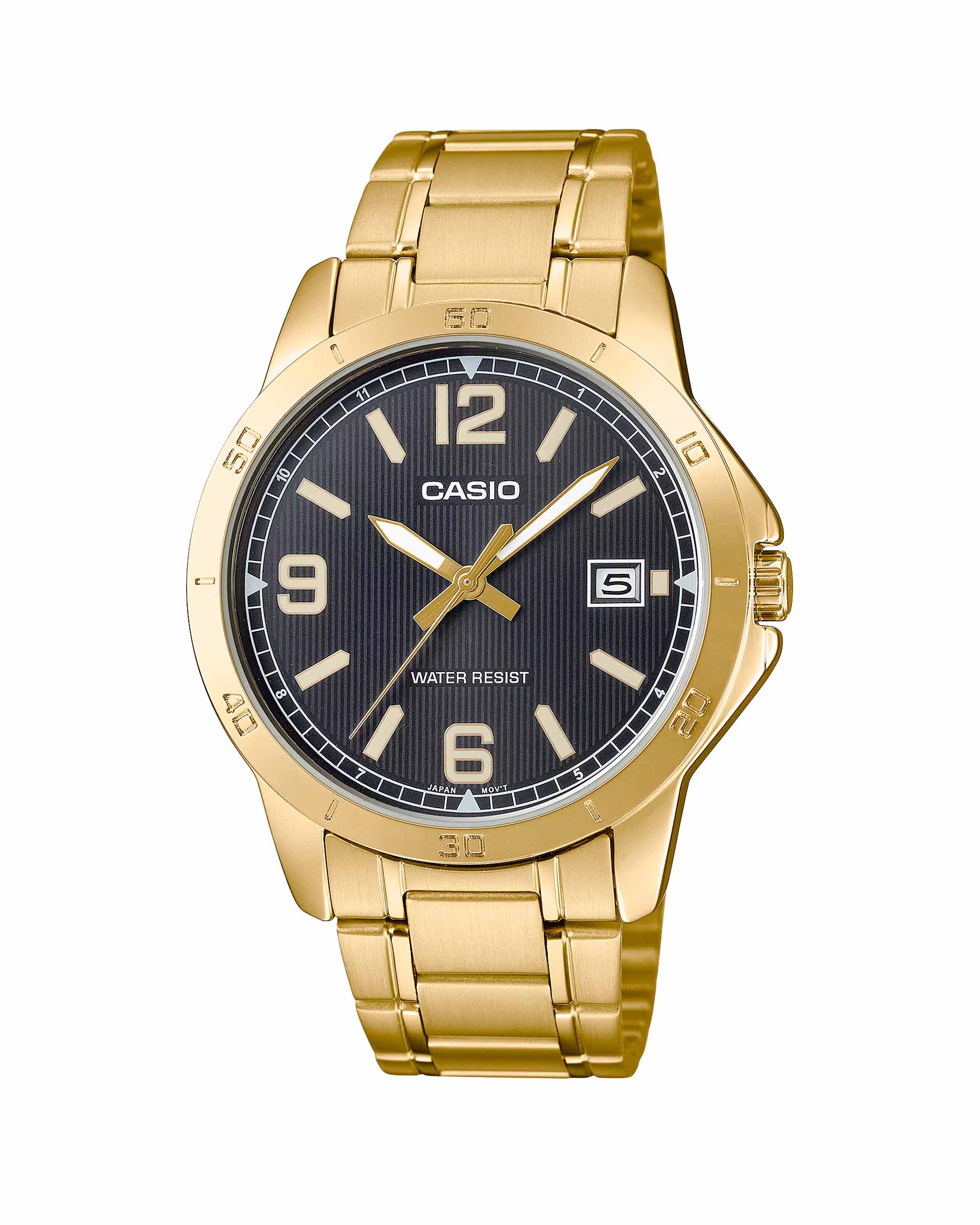 MTP-V004G-1B ساعت مچی مردانه کاسیو طلایی CASIO MTP-V004G-1B