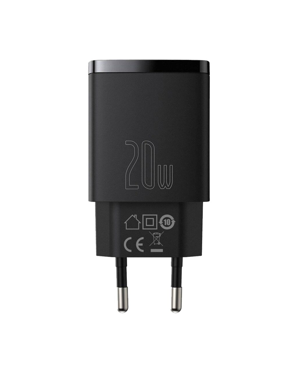 اداپتور فست شارژ 20 واتی بیسوس Baseus Compact Quick Charger U+C 20W EU CCXJ-B01