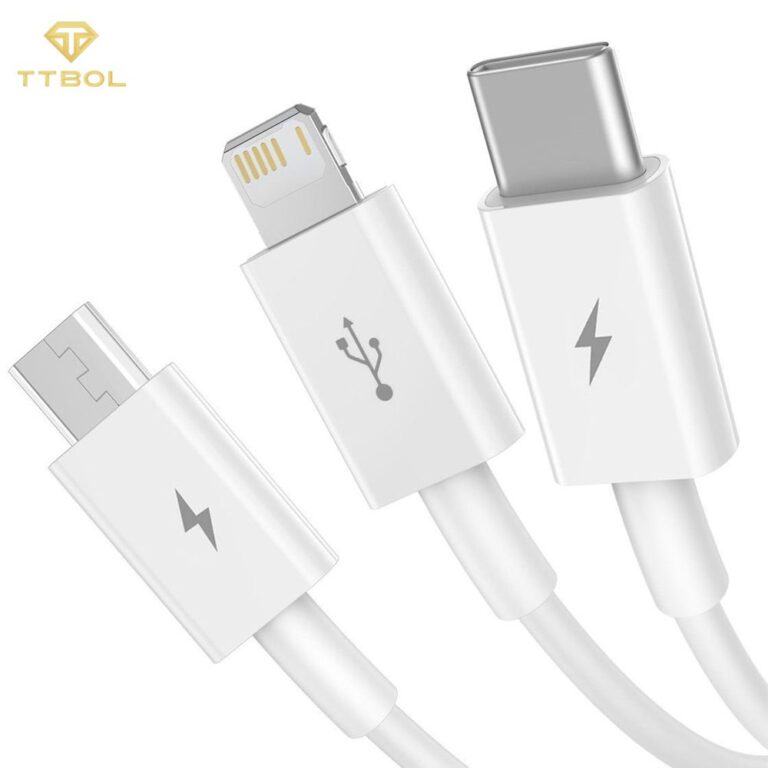 کابل سه سر بیسوس فست شارژ Baseus Superior Fast Charging USB to M+L+C CAMLTYS-02 توان 3.5 آمپر طول 1.5 متر