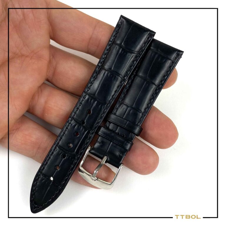 بند چرم ساعت مچی سایز 22 کد 8514