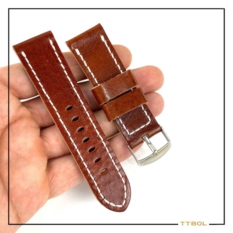 بند چرم ساعت مچی سایز 24 کد 8516