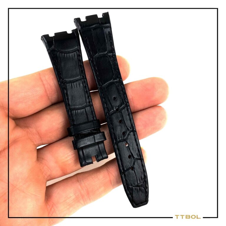 بند چرم ساعت مچی AP سایز 20 کد 8518