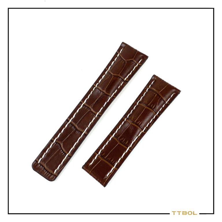 بند چرم ساعت مچی برایتلینگ سایز 24 کد 8530