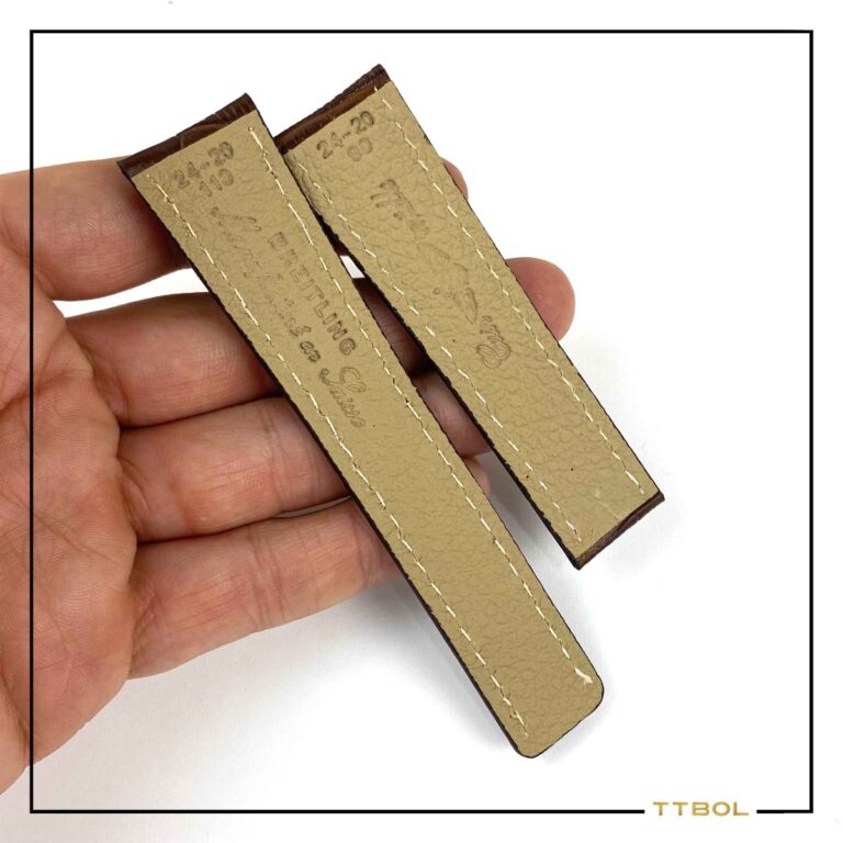 بند چرم ساعت مچی برایتلینگ سایز 24 کد 8530