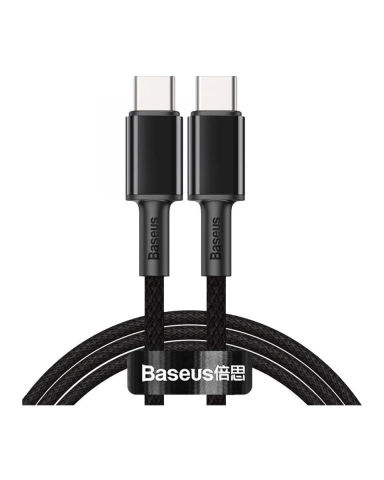 کابل تایپ سی به تایپ سی فست شارژ بیسوس 100 واتی 2متری BASEUS Type-C 100w 2m CATGD-A01