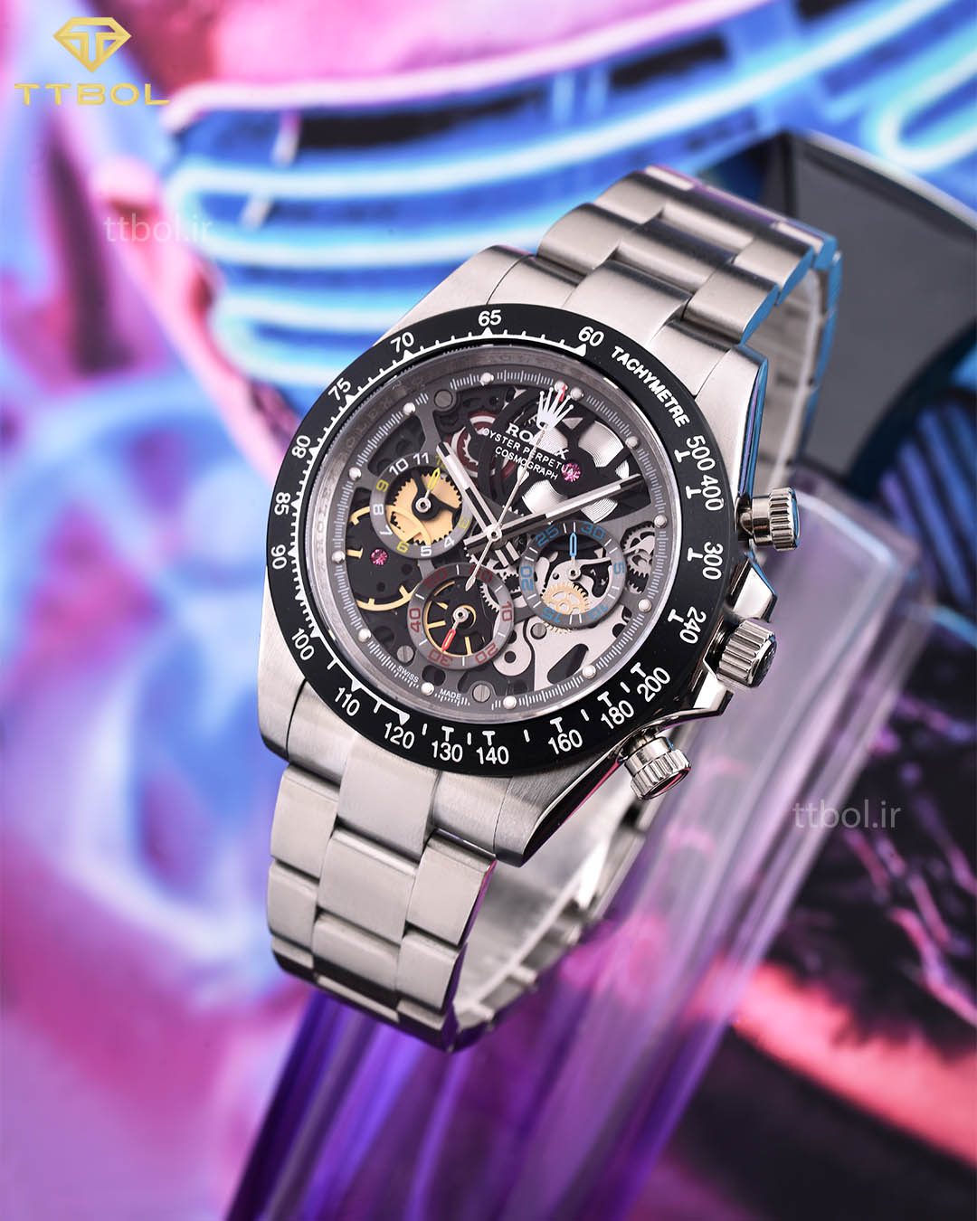 rolex skeleton iced out