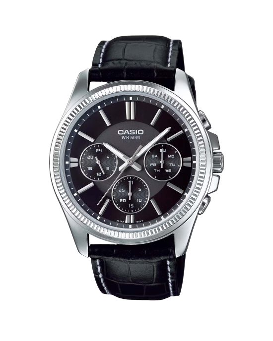 ساعت مچی بند چرمی مردانه کاسیو CASIO MTP-1375L-1AV