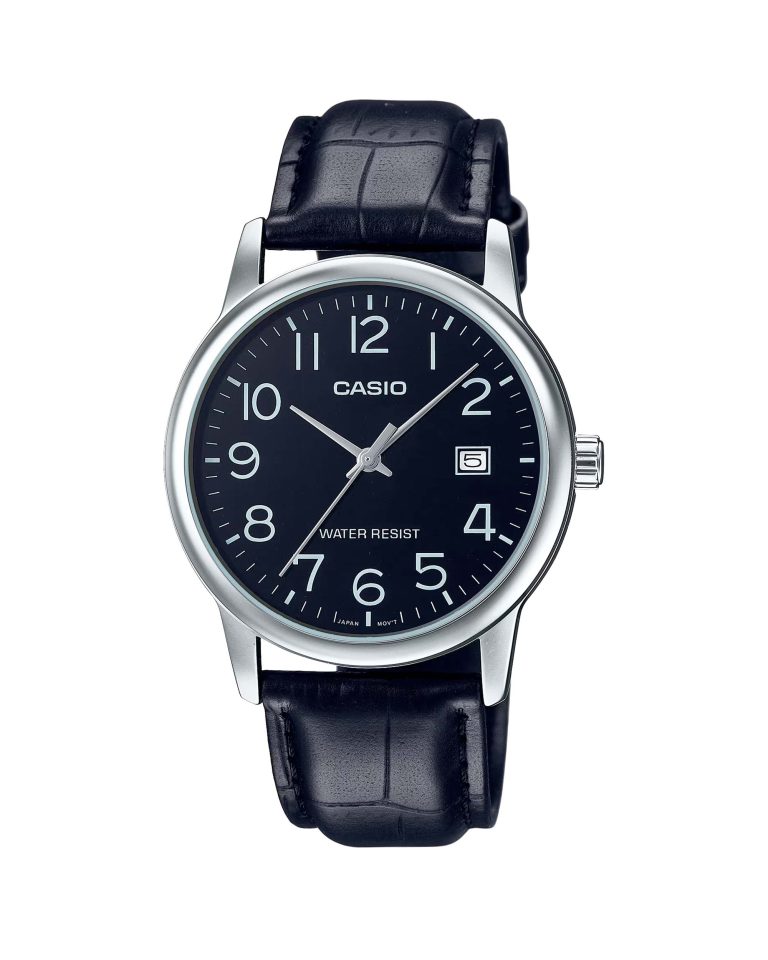 ساعت مچی مردانه کاسیو جنرال بند چرمی CASIO MTP-V002L-1B