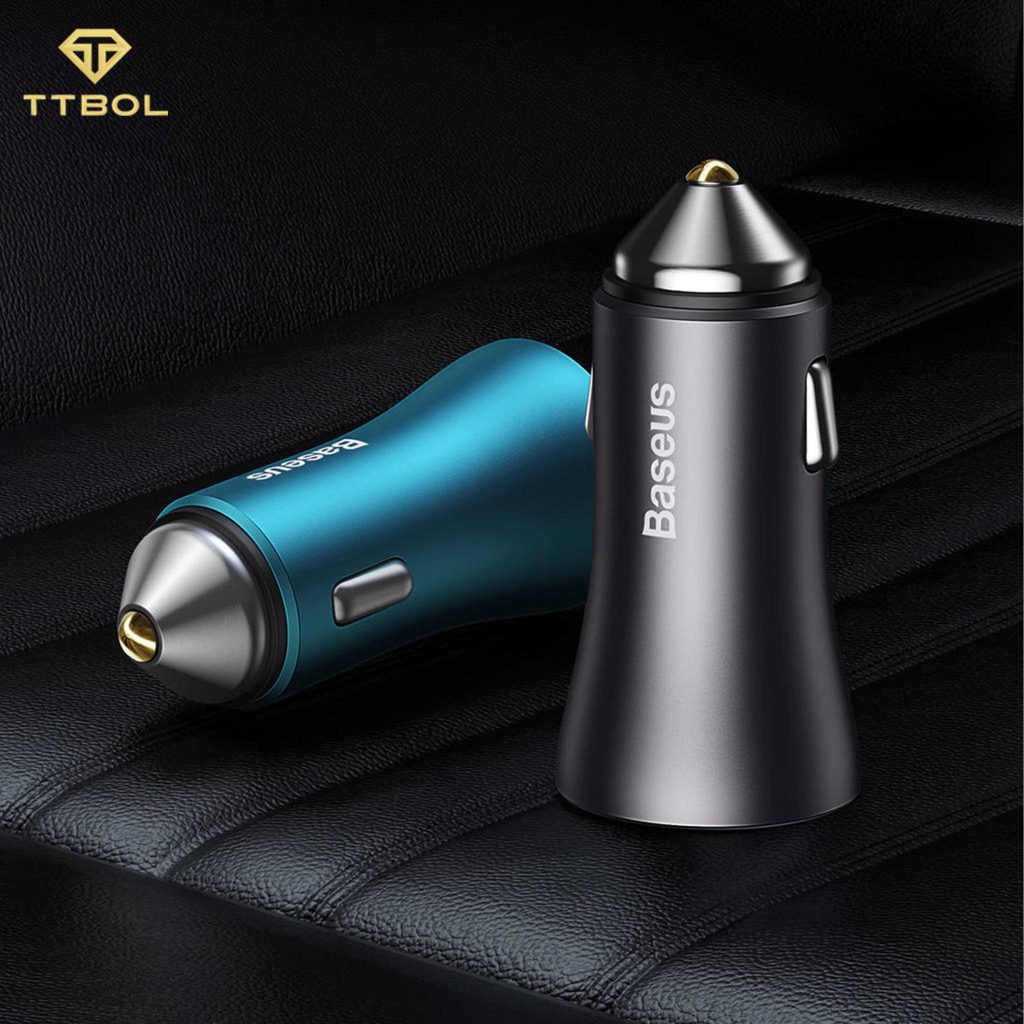 شارژر فندکی فست شارژ 60 واتی بیسوس Baseus CCJDZ-MC