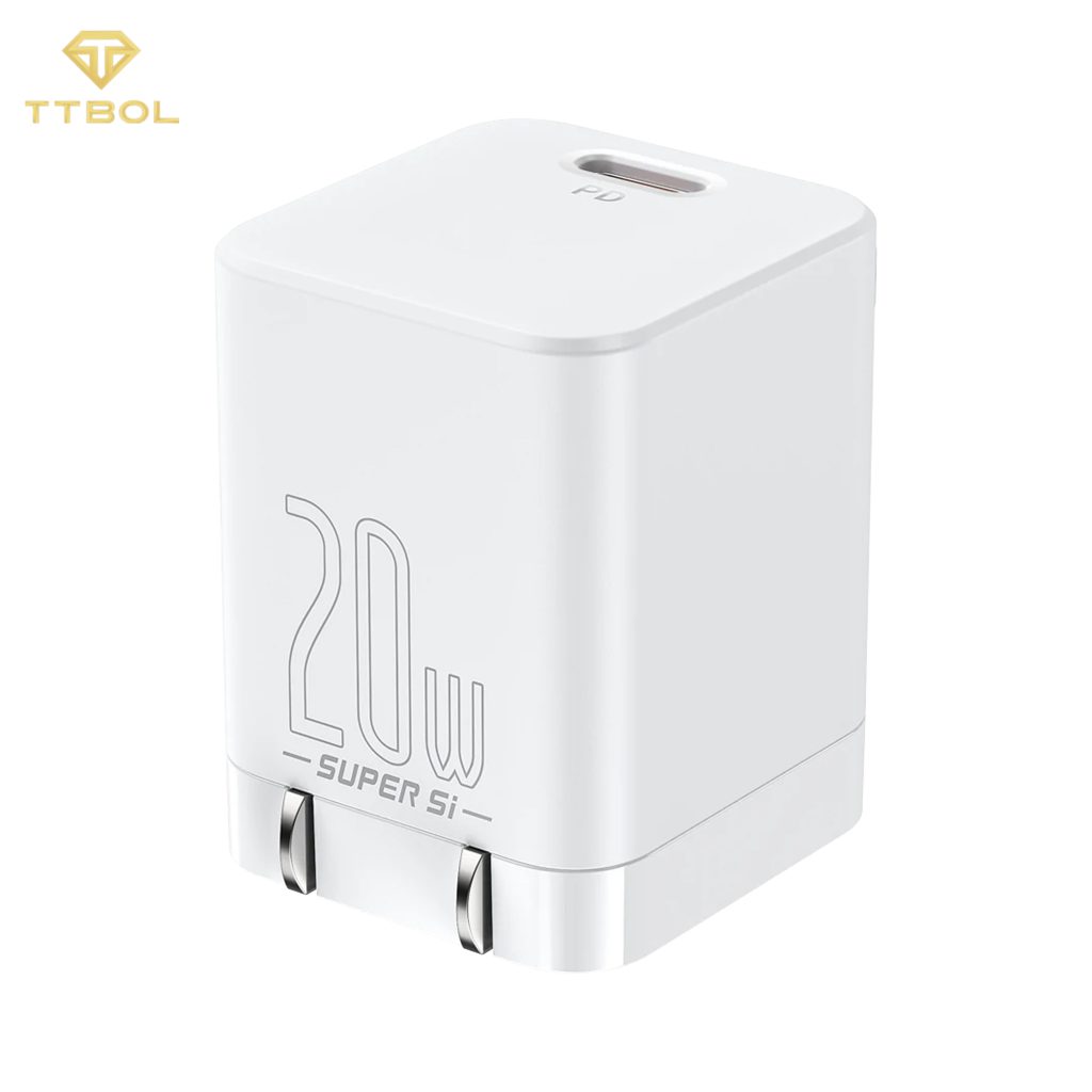 اداپتور به همراه کابل تایپ سی به لایتنینگ بیسوس Baseus super si pro quick charger CCCJG20CC