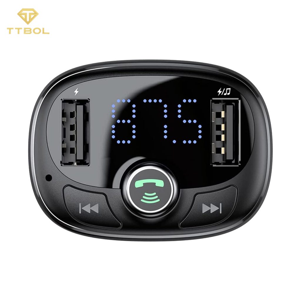 شارژر فندکی فست شارژ و پخش کننده بلوتوث Baseus t typed s-09 bluetooth ccall-tm01