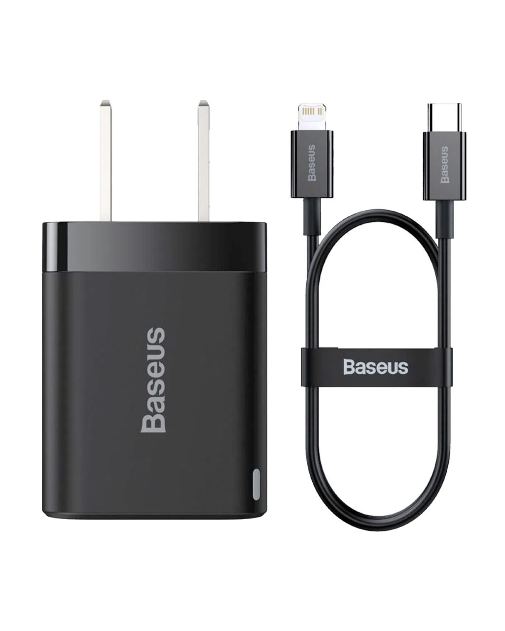 اداپتور به همراه کابل تایپ سی به لایتنینگ بیسوس Baseus super si pro quick charger CCCJG20CC