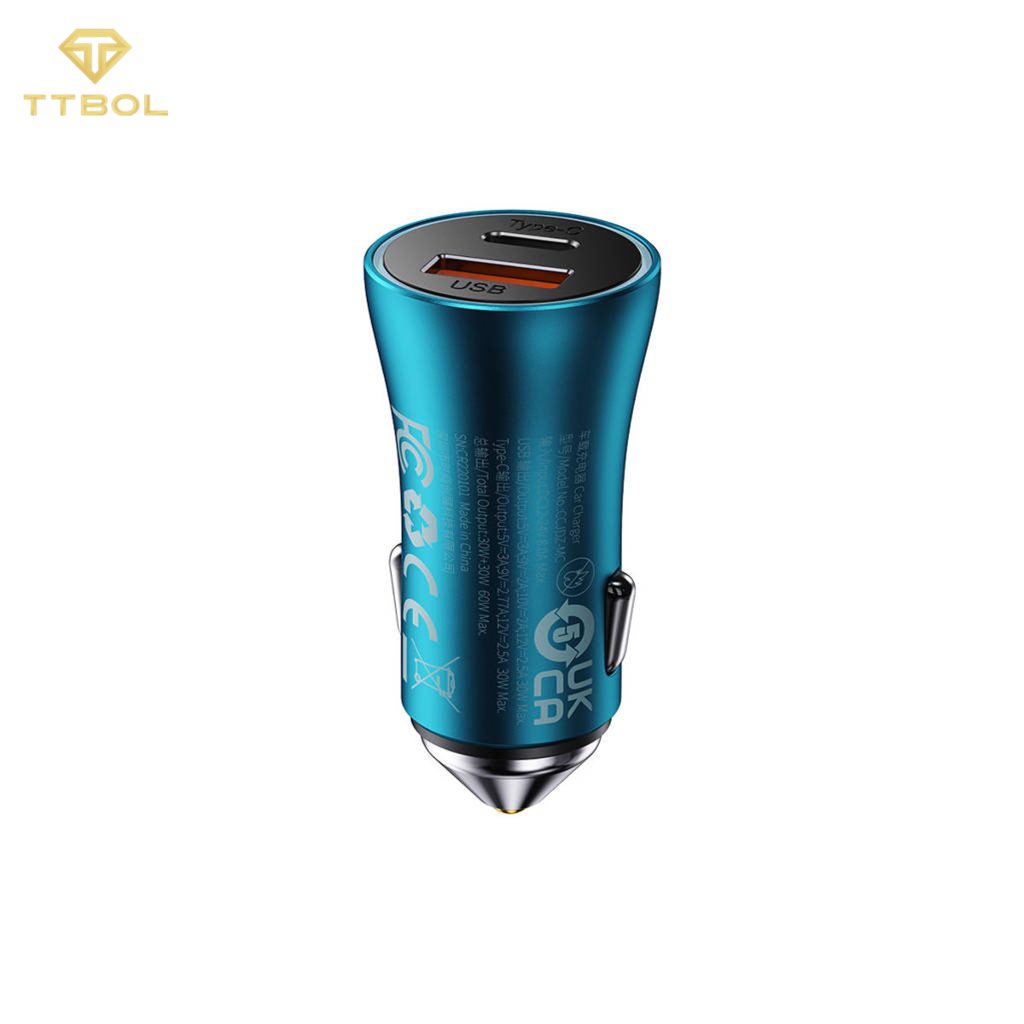 شارژر فندکی فست شارژ 60 واتی بیسوس Baseus CCJDZ-MC
