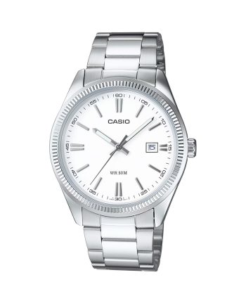 ساعت مچی مردانه کاسیو صفحه سفید CASIO MTP-1302D-7A1V