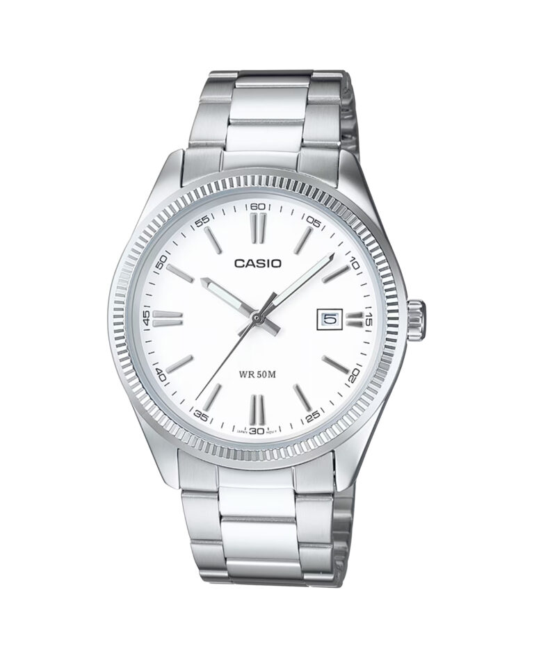 ساعت مچی مردانه کاسیو صفحه سفید CASIO MTP-1302D-7A1V