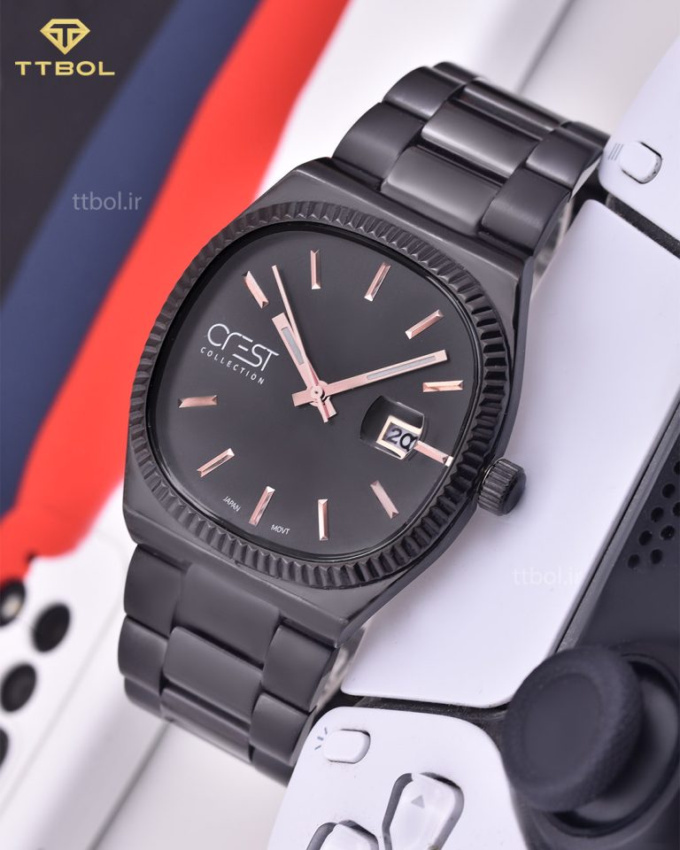 ساعت مچی مردانه کرست مشکی CREST 6193/5