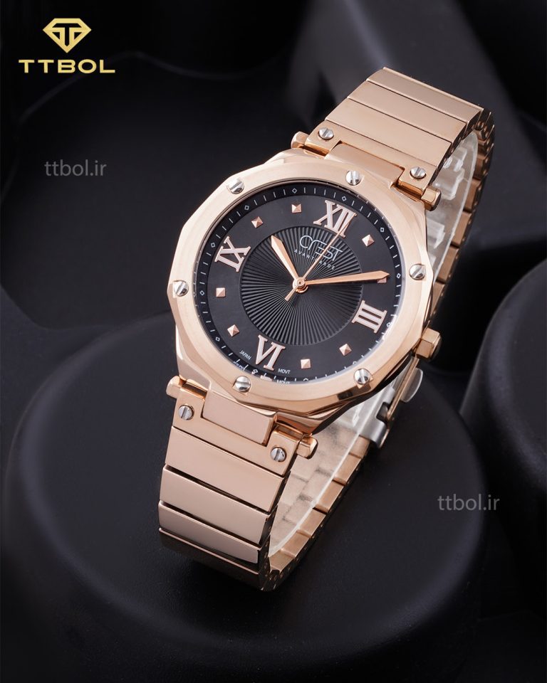 ساعت مچی زنانه رزگلد برند کرست CREST 6167/4