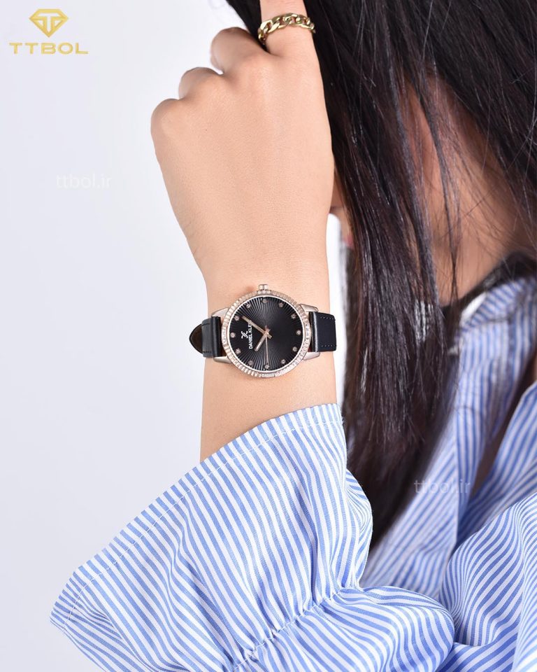 ساعت مچی زنانه دنیل کلین بند چرمی DANIEL KLEIN DK.1.12925.3