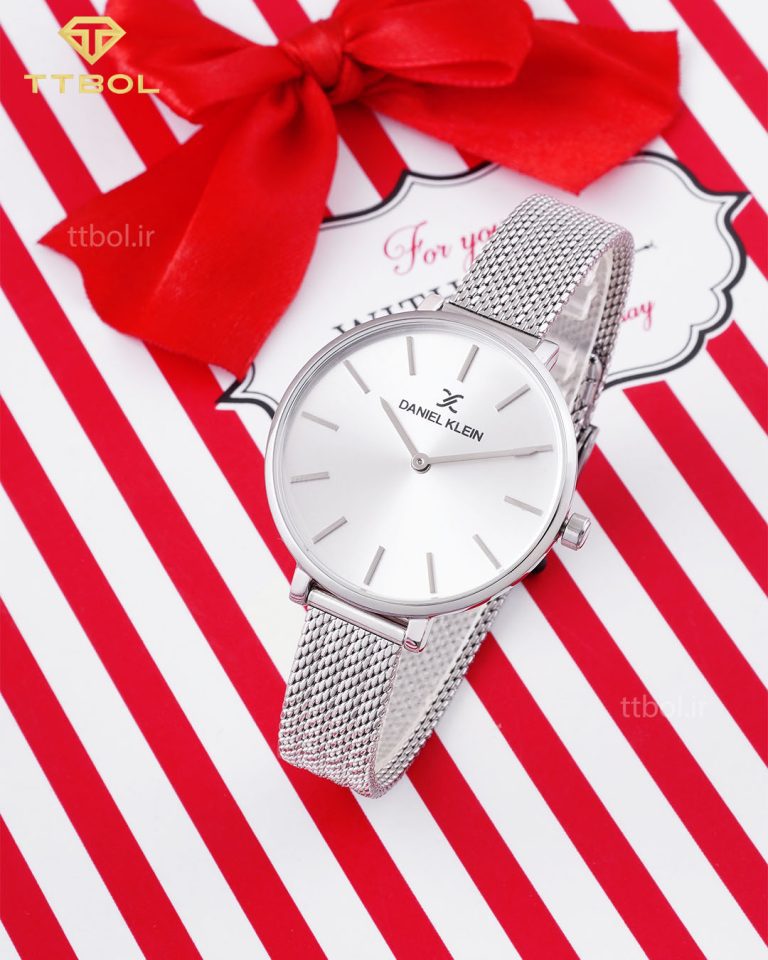 ساعت مچی زنانه دنیل کلین بند حصیری DANIEL KLEIN DK.1.13008.1