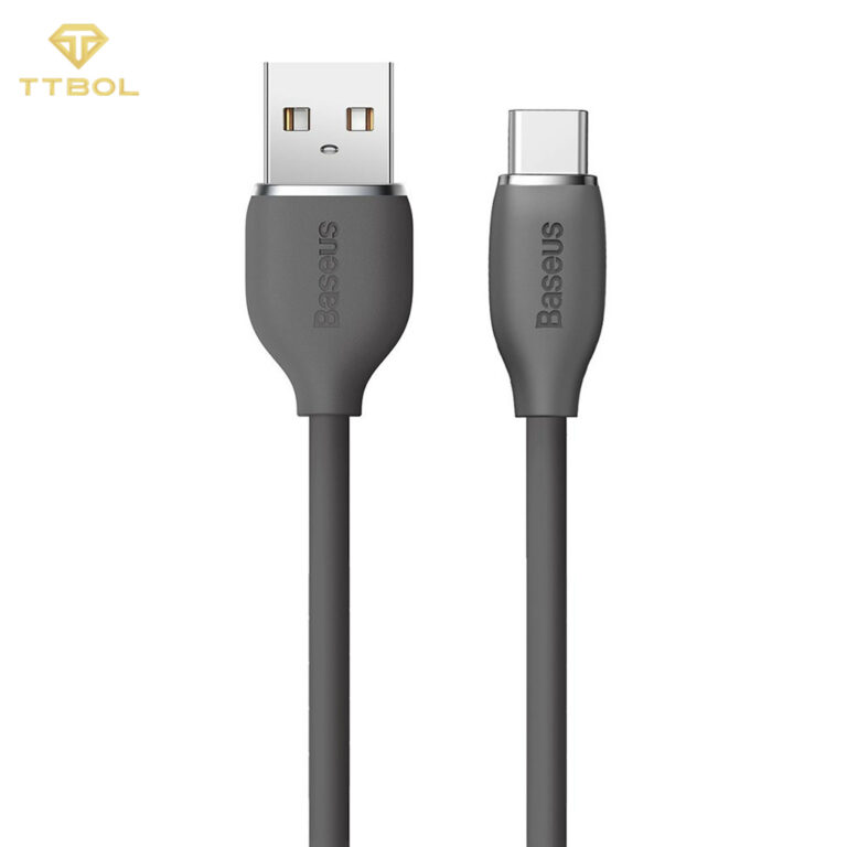 کابل یو اس بی به تایپ سی فست شارژ ۱۰۰ واتی بیسوس ۱.۲ متری Baseus Jelly Liquid Silica Gel CAGD010001