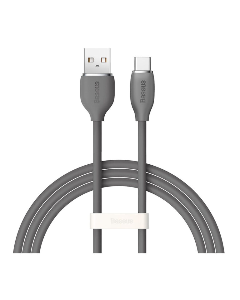 کابل یو اس بی به تایپ سی فست شارژ ۱۰۰ واتی بیسوس ۱.۲ متری Baseus Jelly Liquid Silica Gel CAGD010001