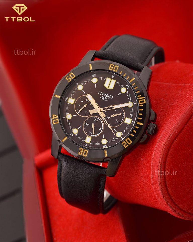 ساعت مچی مردانه کاسیو سه موتوره MTP-VD300BL-5E