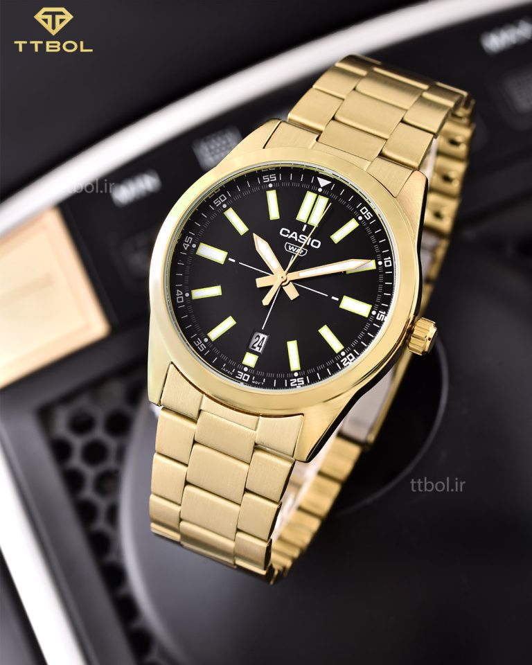 ساعت مچی مردانه کاسیو طلایی CASIO MTP-VD02G-1E