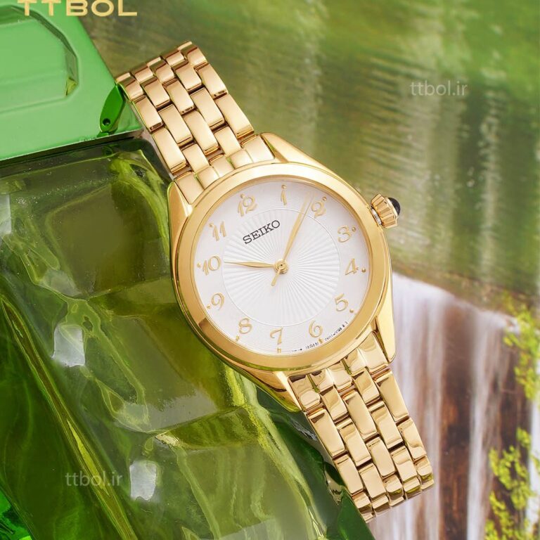 ساعت مچی زنانه سیکو طلایی SEIKO SUR384P1